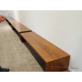 Teknion 79" Walnut Base Riser / Bench